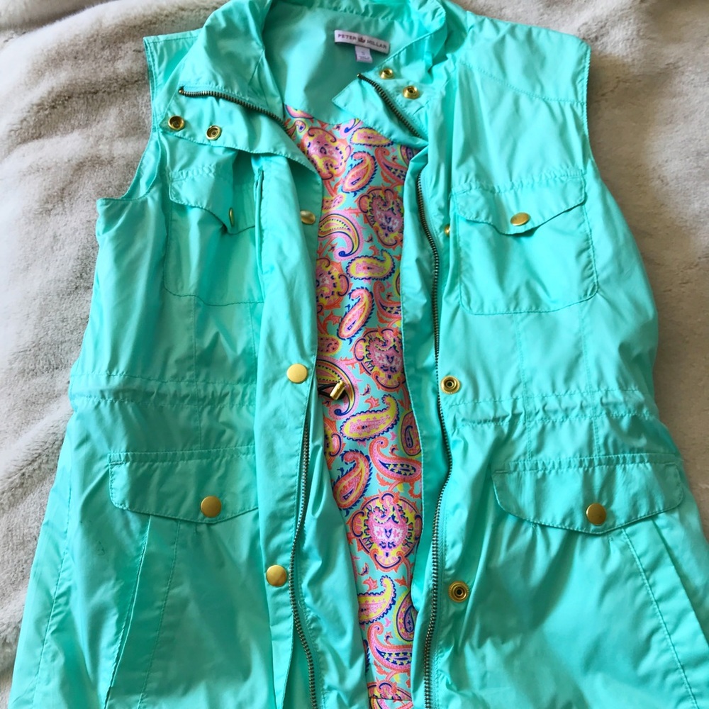 Peter Millar Women’s Vest w/Interior Paisley Print